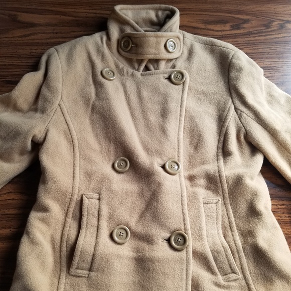 Y2K American Eagle Outfitters Wool Blend Peacoat M - Picture 2 of 7